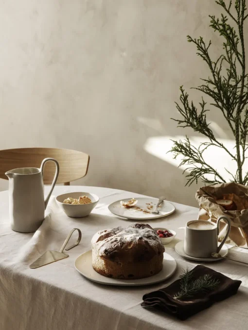 Jarras De Agua|Vajillas Completas>Ferm Living Jarra de cerámica Flow, 1 L Blanco Off White jaspeado
