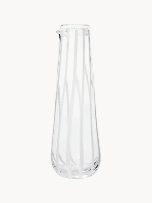 Hot Jarra de água soplado Stripe, 800 ml Jarras De Agua|Vajillas Completas