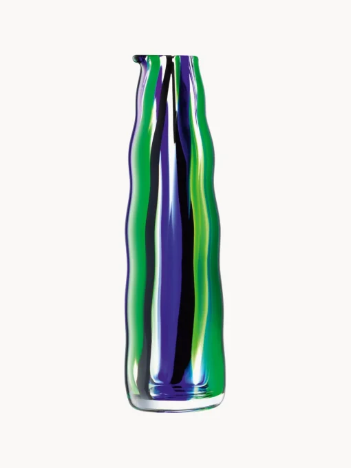 Jarras De Agua|Vajillas Completas>Lsa International Jarra soplada Folk, 1 L Transparente, verde, azul real, negro