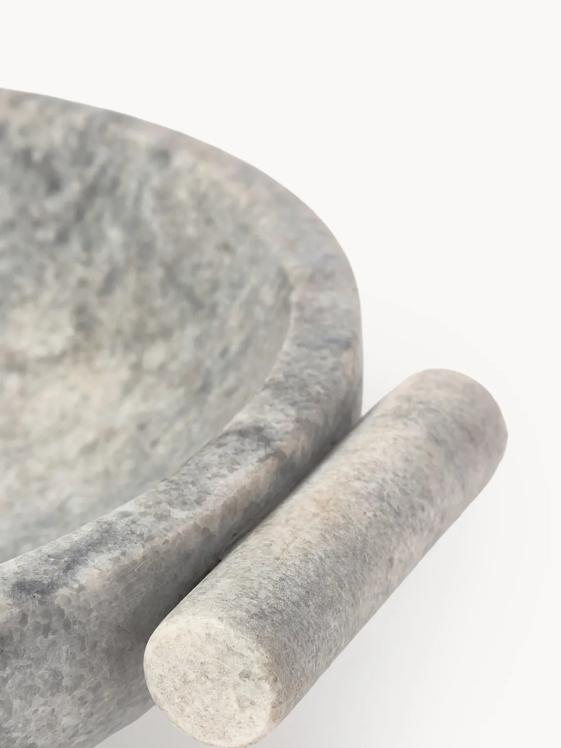 Cuencos Decorativos|Jarrones>Westwing Collection Jarrón artesanal con esmalte reactivo Wide, 15 cm Gris veteado