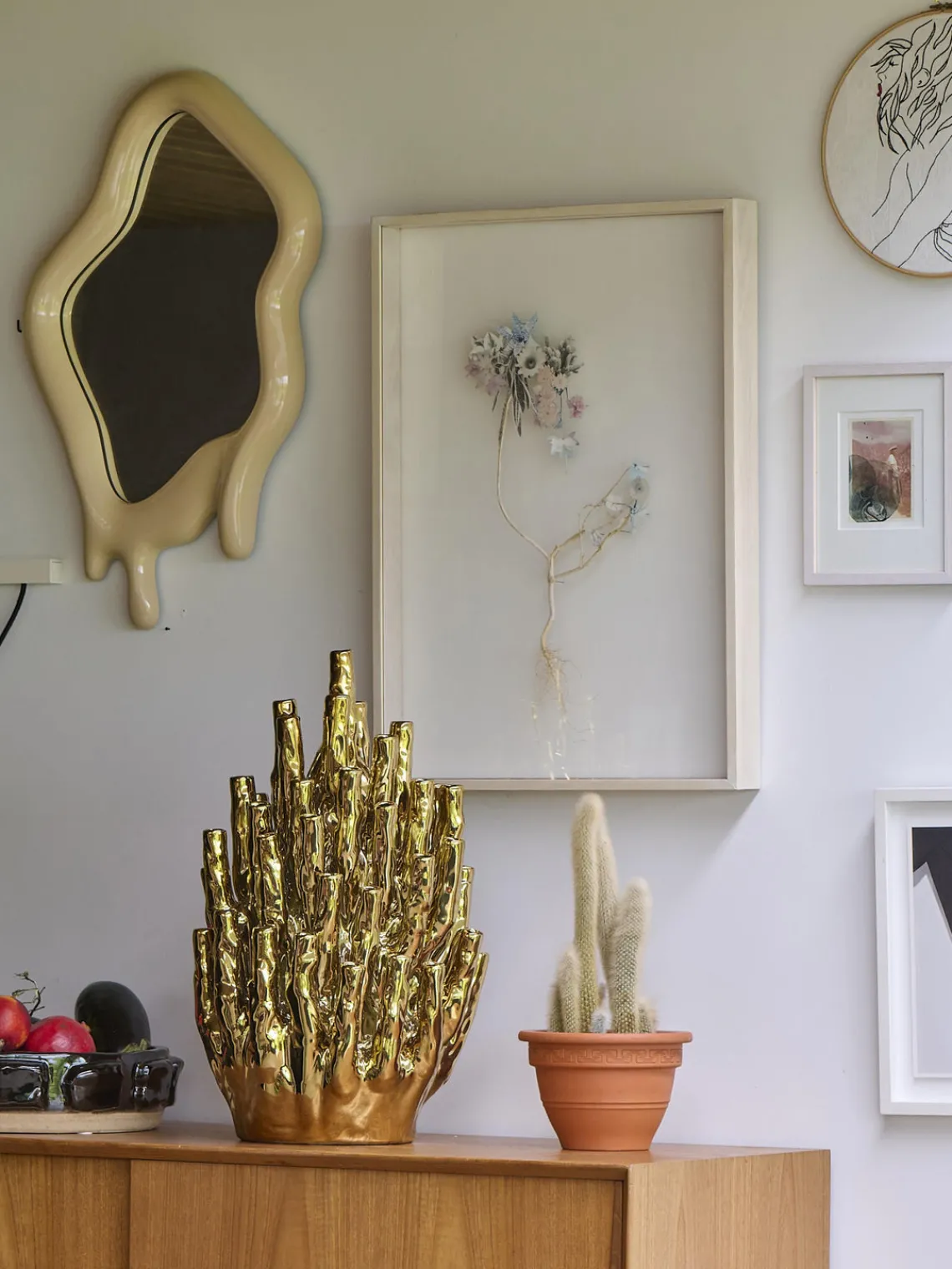 Jarrones|Jarrones>POLSPOTTEN Jarrón artesanal Coral Reef, 35 cm