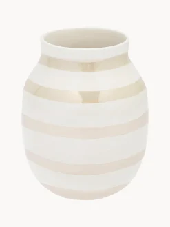 Jarrones|Jarrones>KÄHLER Jarrón artesanal de cerámica Omaggio, Al 20 cm Beige claro, Off White