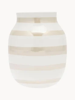 Jarrones|Jarrones></noscript>KÄHLER Jarrón artesanal de cerámica Omaggio, Al 20 cm Beige claro, Off White