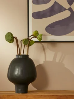 Hot Jarrón artesanal de diseño de gres Saki, 32 cm Jarrones|Jarrones