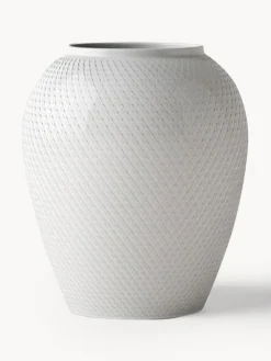 Online Jarrón artesanal de porcelana Rhombe, 17 cm Jarrones|Jarrones
