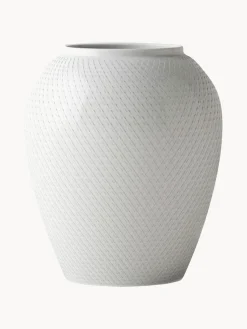 Jarrones|Jarrones>Lyngby Porcelaen Jarrón artesanal de porcelana Rhombe, 25 cm