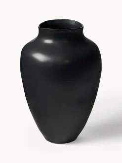 Jarrones|Jarrones>Westwing Collection Jarrón artesanal Latona, Al 30 cm Negro mate