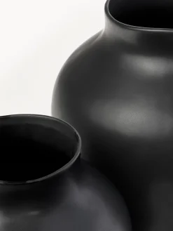 Jarrones|Jarrones></noscript>Westwing Collection Jarrón artesanal Latona, Al 30 cm Negro mate