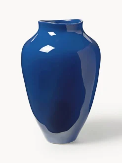 Jarrones|Jarrones>Westwing Collection Jarrón artesanal Latona, 41 cm Azul real brillante