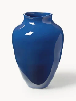Jarrones|Jarrones>Westwing Collection Jarrón artesanal Latona, 30 cm Azul real brillante