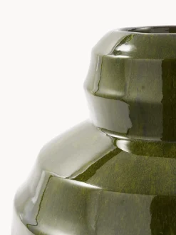 Jarrones|Jarrones></noscript>POLSPOTTEN Jarrón artesanal Sumo Verde oliva