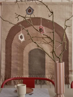Jarrones|Jarrones></noscript>Oyoy Living Design Jarrón artesanal Toppu, 31 cm Rosa claro, marrón claro