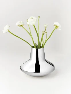 Discount Jarrón de acero inoxidable Henning Koppel, 22 cm Jarrones|Jarrones