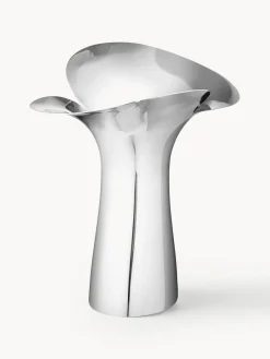 Jarrones|Jarrones>GEORG JENSEN Jarrón de acero inoxidable Bloom Botanica, 33 cm
