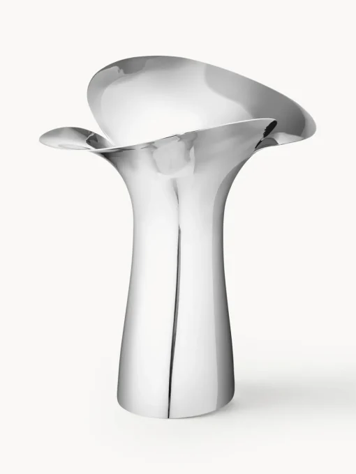 Jarrones|Jarrones>GEORG JENSEN Jarrón de acero inoxidable Bloom Botanica, 33 cm
