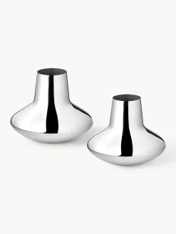 Jarrones|Jarrones></noscript>GEORG JENSEN Jarrón de acero inoxidable Henning Koppel, 19 cm