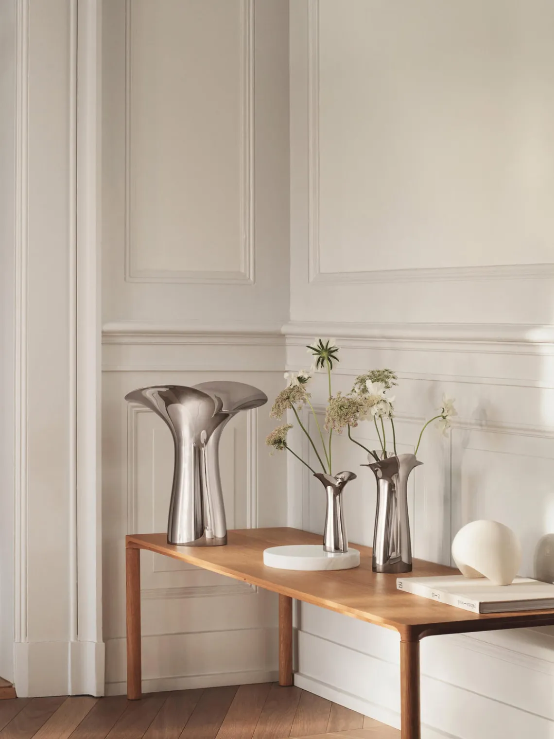 Hot Jarrón de acero inoxidable Bloom Botanica, 15 cm Jarrones|Jarrones