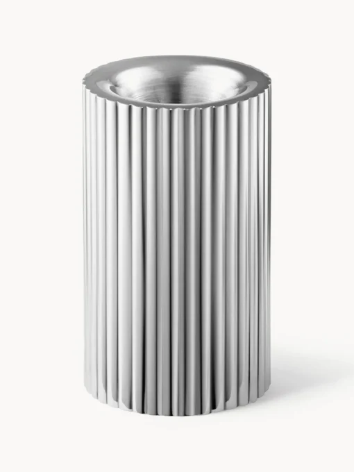 Portavelas|Jarrones>GEORG JENSEN Jarrón de acero inoxidable Henning Koppel, 8 cm