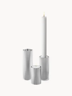 Portavelas|Jarrones></noscript>GEORG JENSEN Jarrón de acero inoxidable Henning Koppel, 8 cm