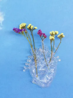 Jarrones|Jarrones>SELETTI Jarrón de cristal Love in Bloom, 24 cm