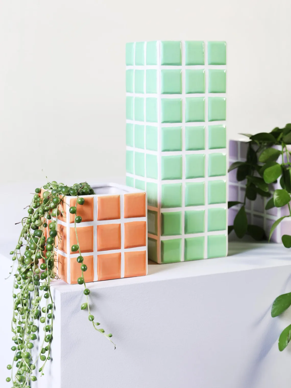 Discount Jarrón de diseño Tile, 28 cm Jarrones|Jarrones