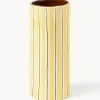 Clearance Jarrón de porcelana artesanal Ray, 18 cm Jarrones|Jarrones