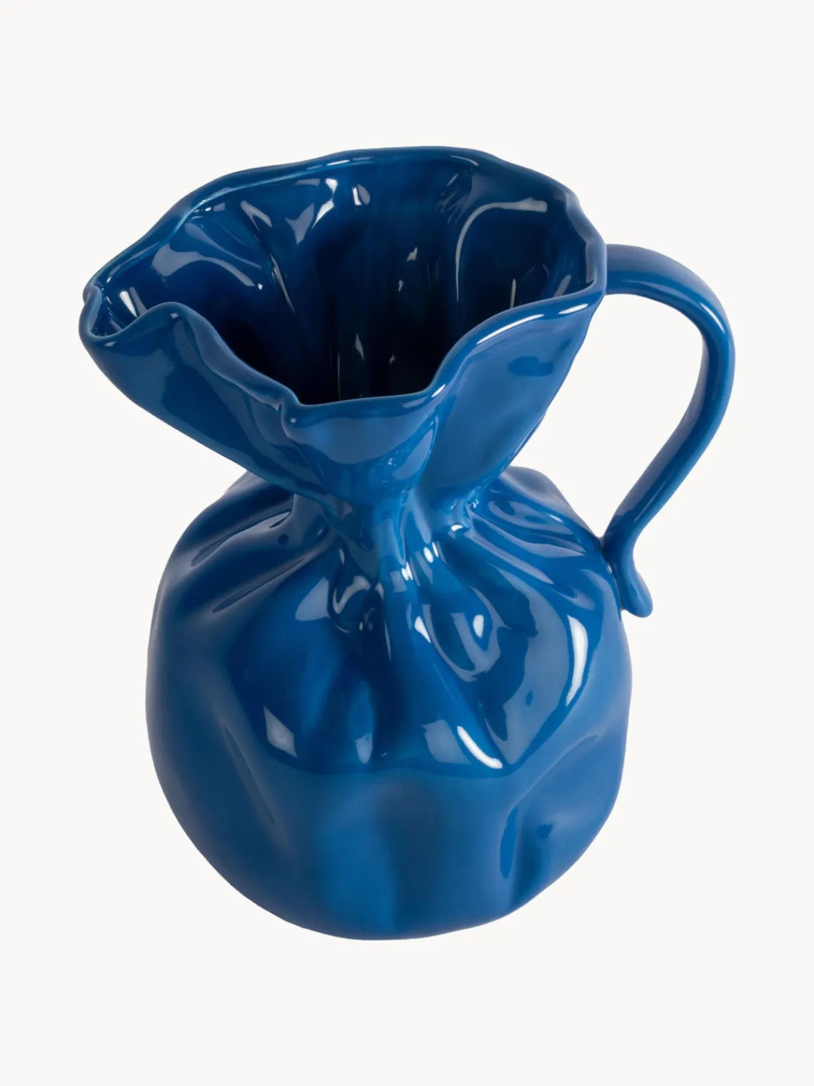 New Jarrón de porcelana Crumple, 26 cm Jarrones|Jarrones