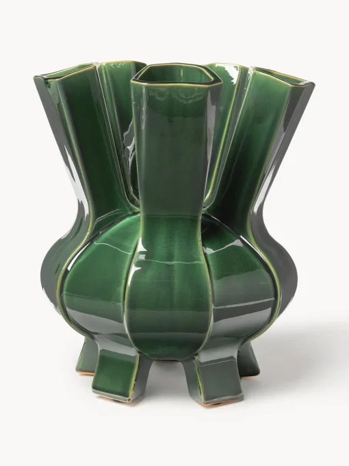 Jarrón de porcelana de diseño Puyi, Al 34 cm Jarrones|Jarrones