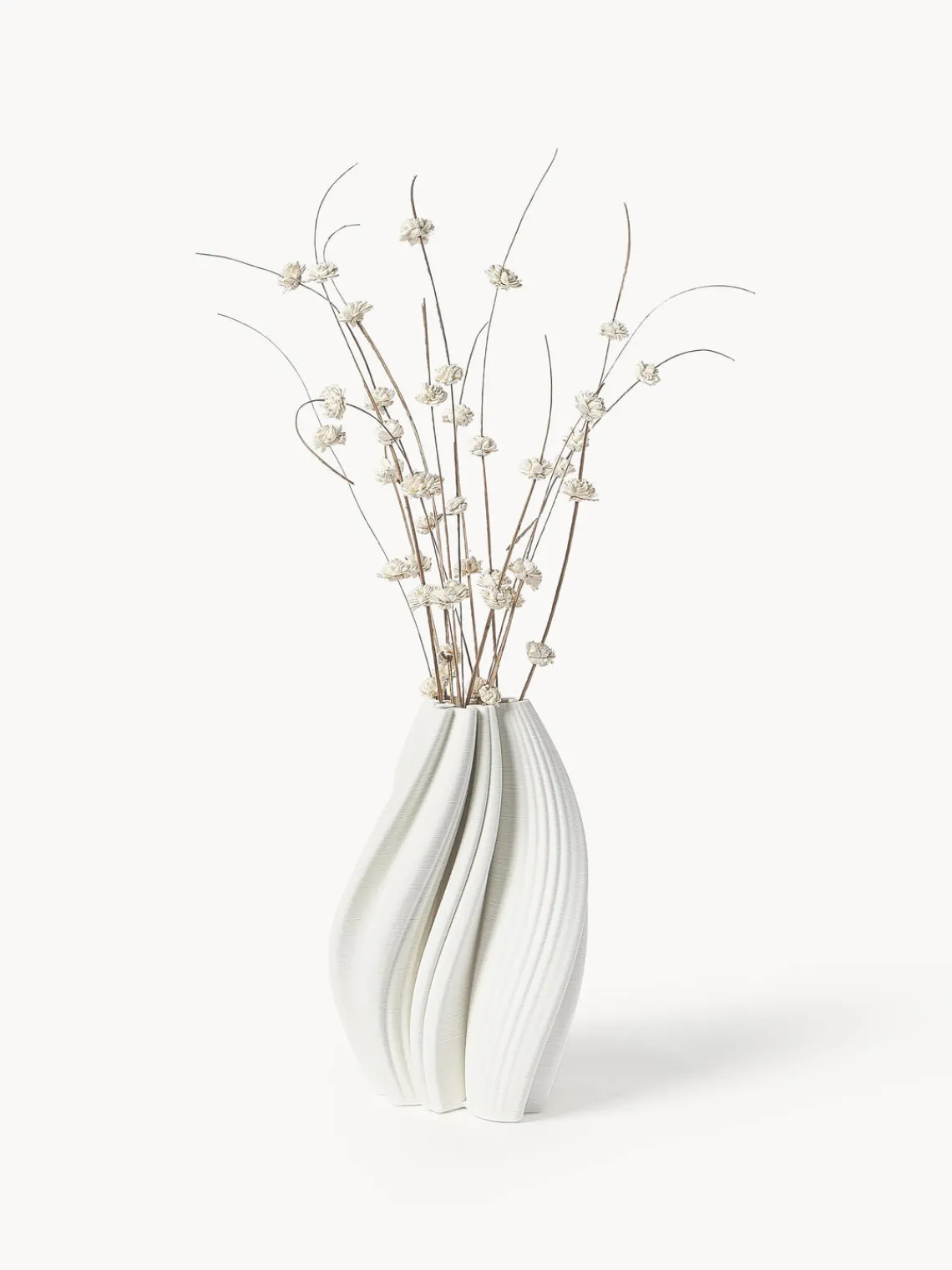 Jarrones|Jarrones>Westwing Collection Jarrón de porcelana en 3D Melody, 29 cm