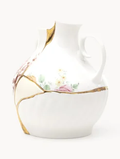 Jarrones|Jarrones></noscript>SELETTI Jarrón de porcelana fina Kintsugi, 19 cm