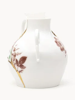 Jarrones|Jarrones></noscript>SELETTI Jarrón de porcelana fina Kintsugi, 19 cm