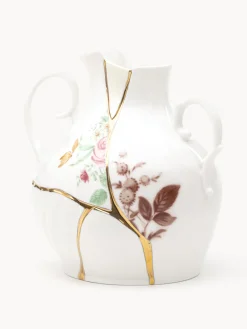 Jarrones|Jarrones></noscript>SELETTI Jarrón de porcelana fina Kintsugi, 19 cm