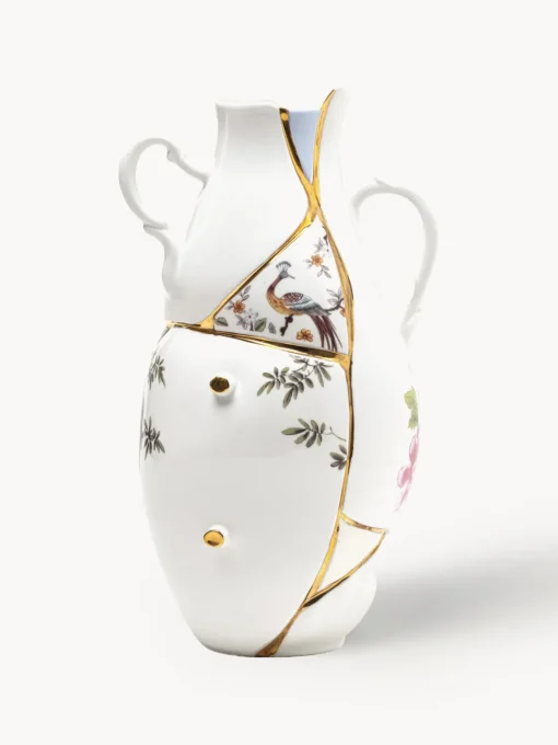 Jarrones|Jarrones>SELETTI Jarrón de porcelana fina Kintsugi, 32 cm