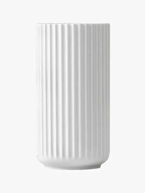 Jarrones|Jarrones>Lyngby Porcelaen Jarrón de porcelana Lyngby, 21 cm Blanco