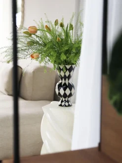 Online Jarrón de rombos pintado a mano, 30 cm Jarrones|Jarrones