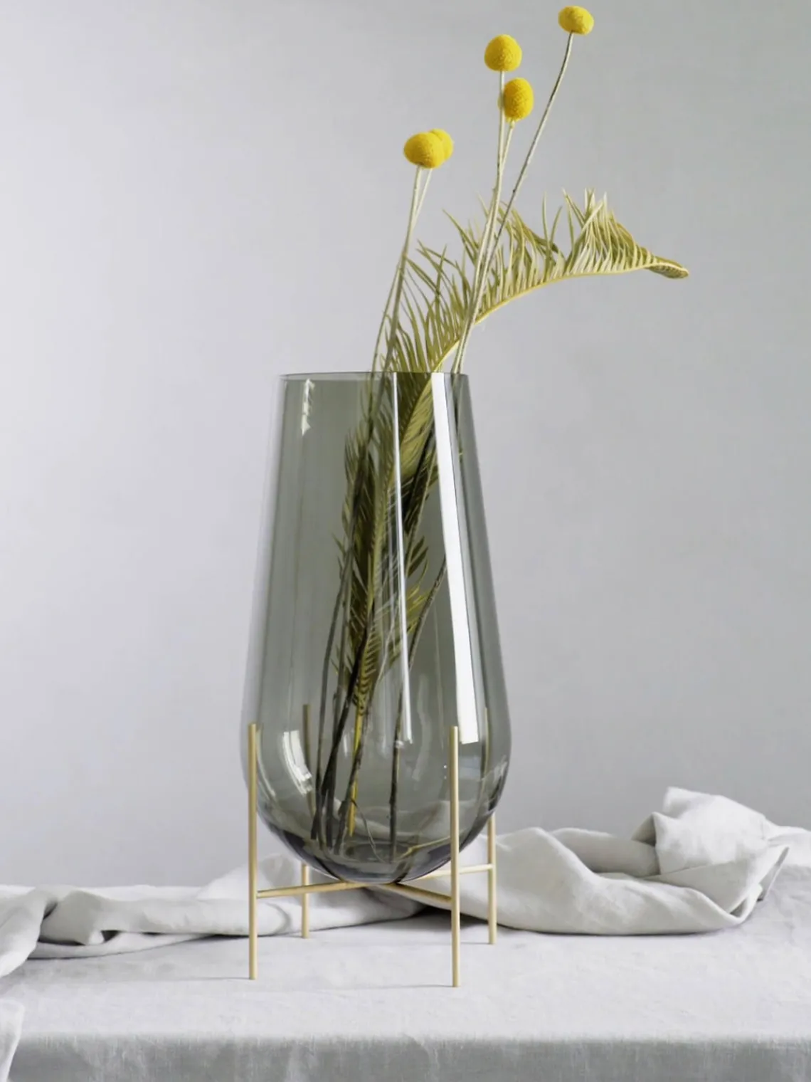 New Jarrón de suelo soplado Échasse, 44 cm Jarrones|Jarrones