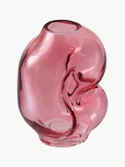 Jarrones|Jarrones></noscript>HKLIVING Jarrón de vidrio artesanal Gleam, 18 cm Rosa claro transparente