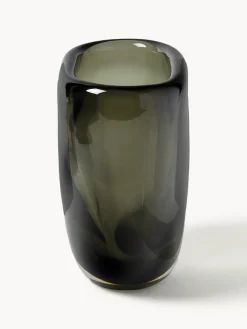 Jarrones|Jarrones></noscript>Westwing Collection Jarrón de vidrio Aurum, 20 cm Gris transparente