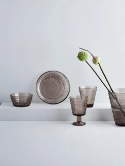 Jarrones|Jarrones>iittala Jarrón de vidrio Kastehelmi, Al 15 cm Beige transparente