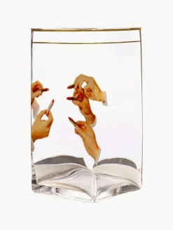 Jarrones|Jarrones></noscript>SELETTI Jarrón de vidrio , 30 cm Lipsticks