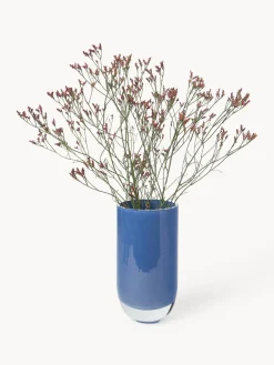 Jarrones|Jarrones></noscript>Westwing Collection Jarrón de vidrio Rosabella, 28 cm Azul