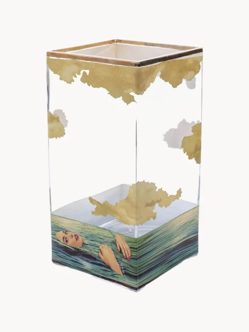 Jarrones|Jarrones>SELETTI Jarrón de vidrio , 30 cm Sea Girl