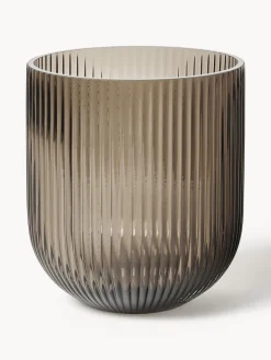 Clearance Jarrón de vidrio Simple Stripe, 18 cm Jarrones|Jarrones