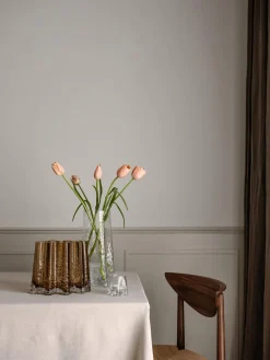 Hot Jarrón de vidrio soplado artesanalmente con relieves Gry, 30 cm Jarrones|Jarrones