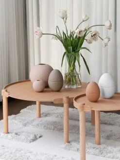 Hot Jarrón de vidrio soplado artesanalmente con relieves Gry, 30 cm Jarrones|Jarrones