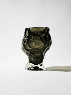 Jarrones|Jarrones></noscript>Hein Studio Jarrón de vidrio soplado Canyon, 18 cm Marrón oscuro