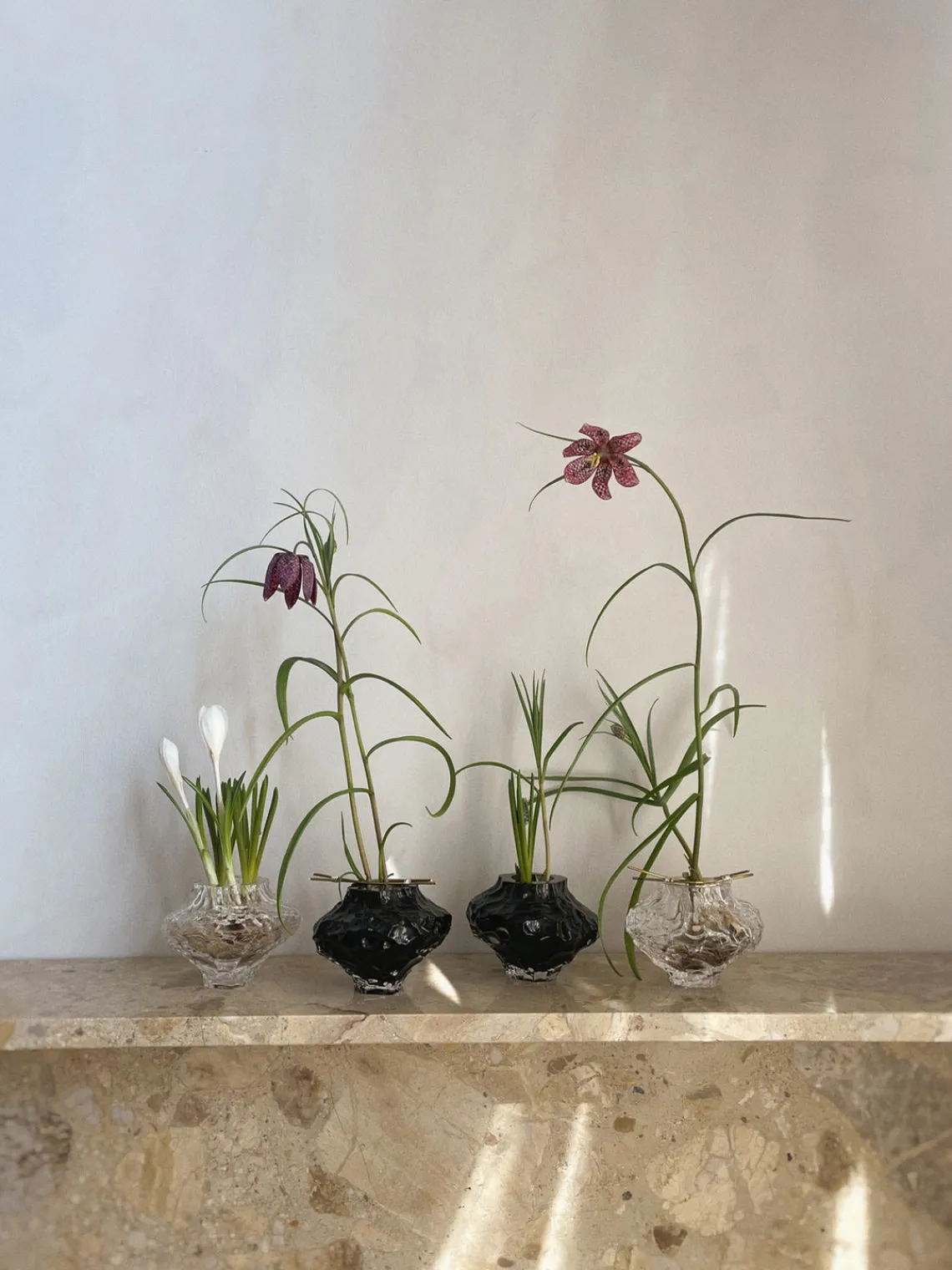 Clearance Jarrón de vidrio soplado Canyon, 8 cm Jarrones|Jarrones