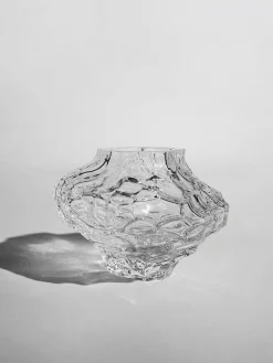 Jarrones|Jarrones></noscript>Hein Studio Jarrón de vidrio soplado Canyon, 8 cm Transparente