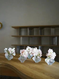 Jarrones|Jarrones></noscript>Hein Studio Jarrón de vidrio soplado Canyon, 8 cm Transparente