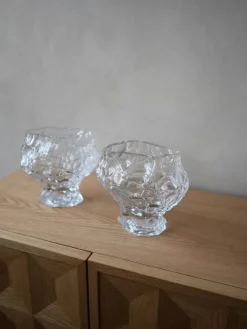 Jarrones|Jarrones></noscript>Hein Studio Jarrón de vidrio soplado Canyon, 18 cm Transparente